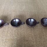 4 sandstone cups