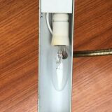 Mid-century brass swan neck table lamp in Hollywood Regency style from the 1960s.