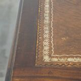 English desk with leather desk top and 9 drawers
