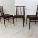 Chaises de salle à manger scandinaves, années 1960, Ensemble de 3