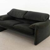 2-seater sofa & footstool maralunga by Vico Magistretti, Cassina