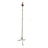 Gilt Bronze Floor Lamp Bamboo Model Baguès Style 1950-1970