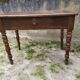 Desk with turned legs