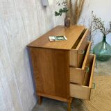 Vintage chest of drawers with compass feet