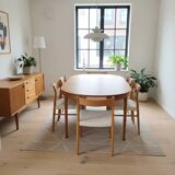 Scandinavian extendable teak table from the 1960s.