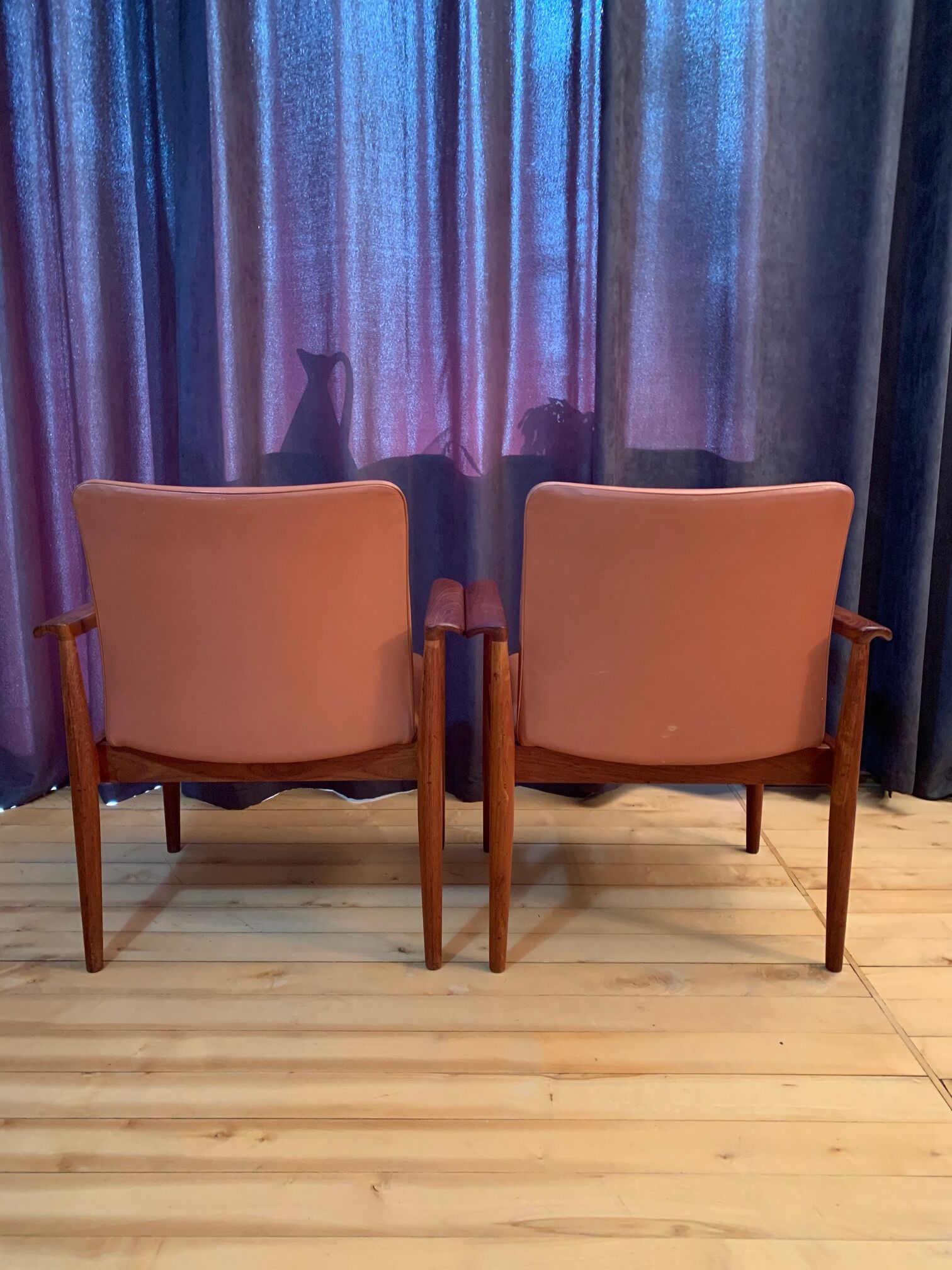 Set of six Diplomat armchairs, model 209 by Finn Juhl, Cado, 1960s