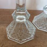 Pair of avon lead crystal candle holders