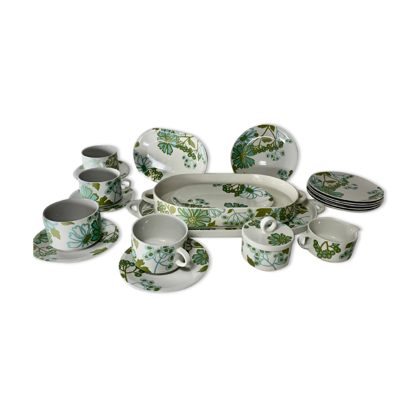 Service Villeroy Boch "Scarlett" design Christine Reuter 1970
