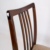Set of six dining room chairs of rosewood  of danish design from the 1960s