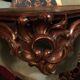 Walnut console style Louis XV marble top, epoque Napoleon III