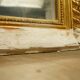 Miroir de style Louis XV doré feuille d'or, XIXe siècle - 142x90