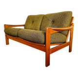 Canapé 2 personnes vintage rétro danois du milieu du siècle par Arne Wahl Iversen 1970