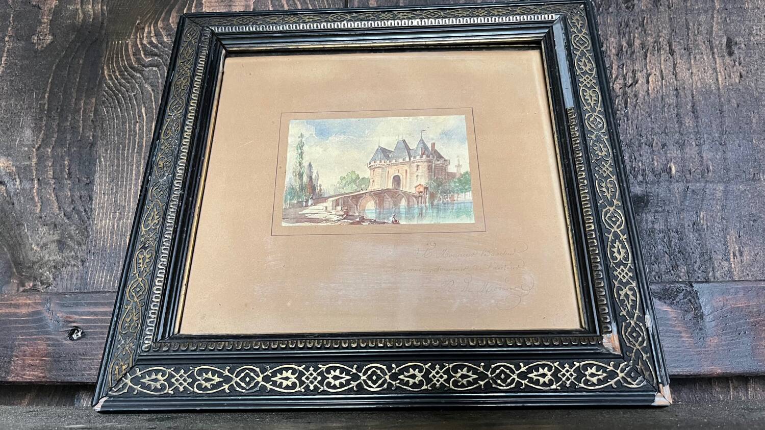 Watercolor R of Moraine 12 x 8