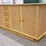 Rattan sideboard 1970