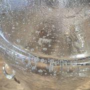 Grand seau à champagne / rafraîchisseur et sa louche Verre bullé Biot