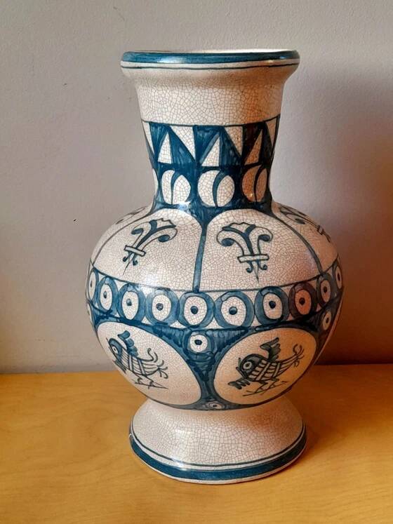 Cracked ceramic vase 1960