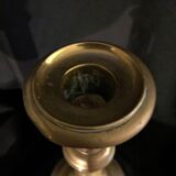 Bronze torch candle holder early 20th century