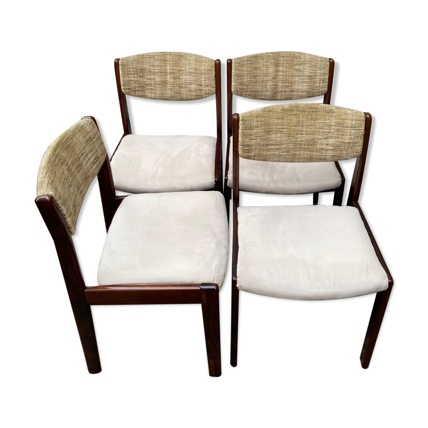4 vintage design chairs 70/80