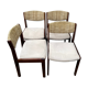 4 chaises design vintage 70/80