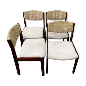 4 chaises design vintage 70/80