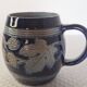 Genuine Alsace stoneware mug signed