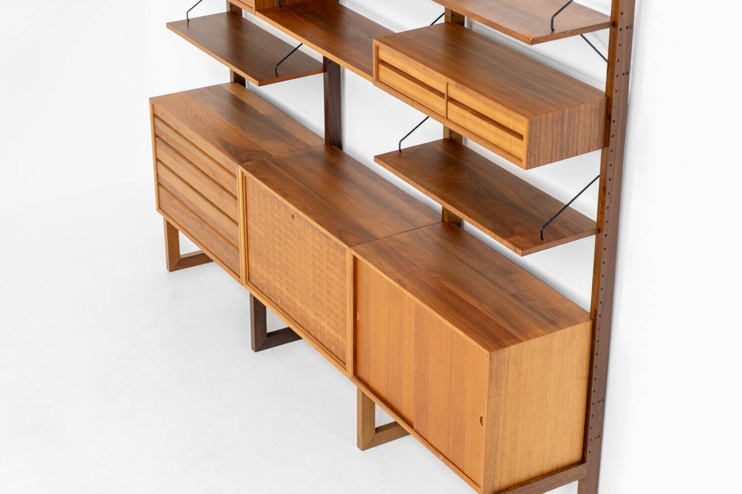 Free standing wall unit by Poul Cadovius for Cado (Denmark, 1960s).