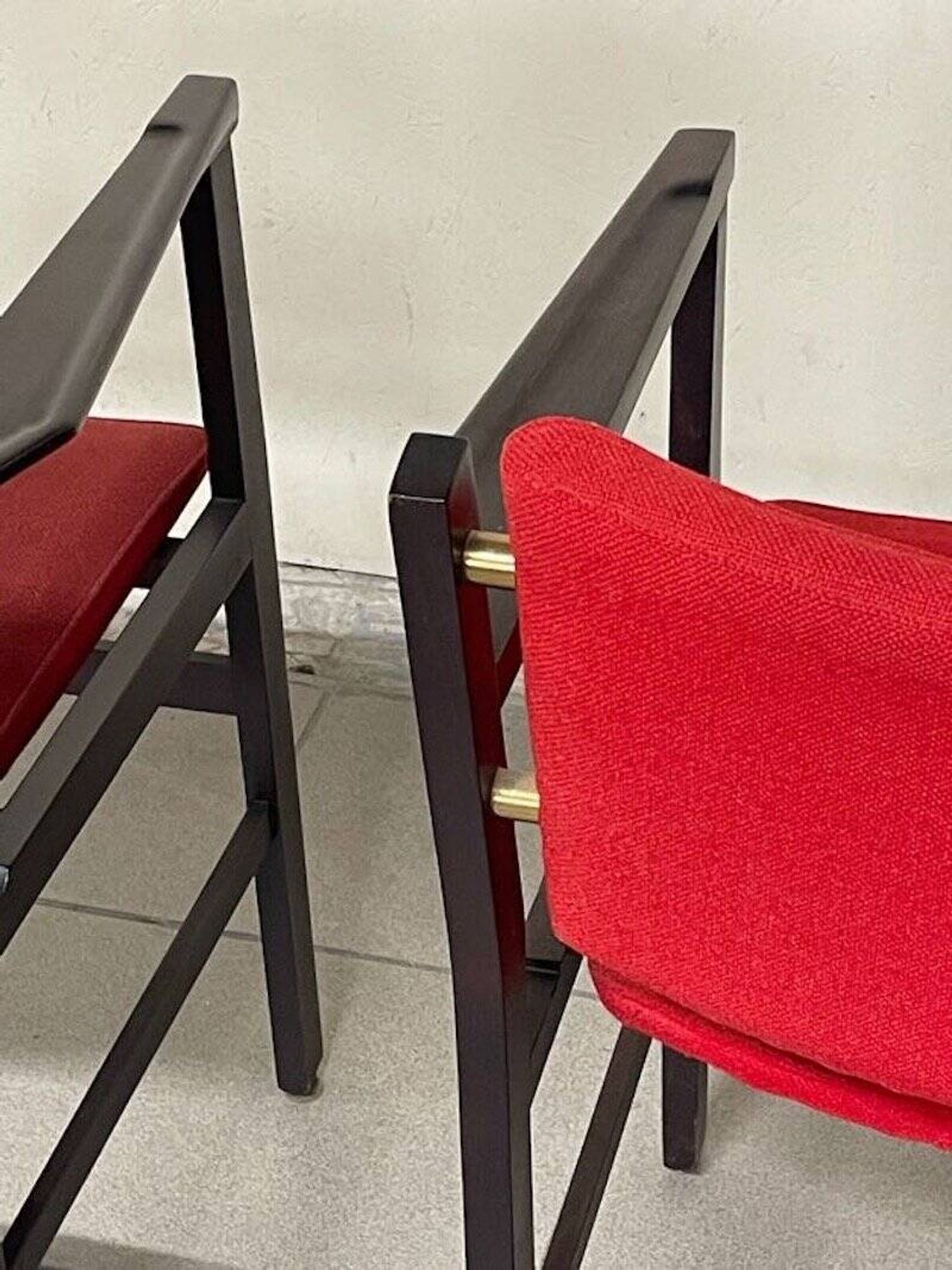 Armchairs with armrests, 1960s, set of 2