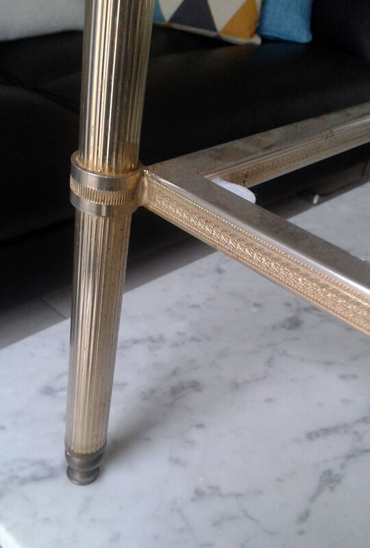 Marble and brass harness