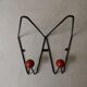 black metal wall coat rack Roger Feraud, 1960 - 1970