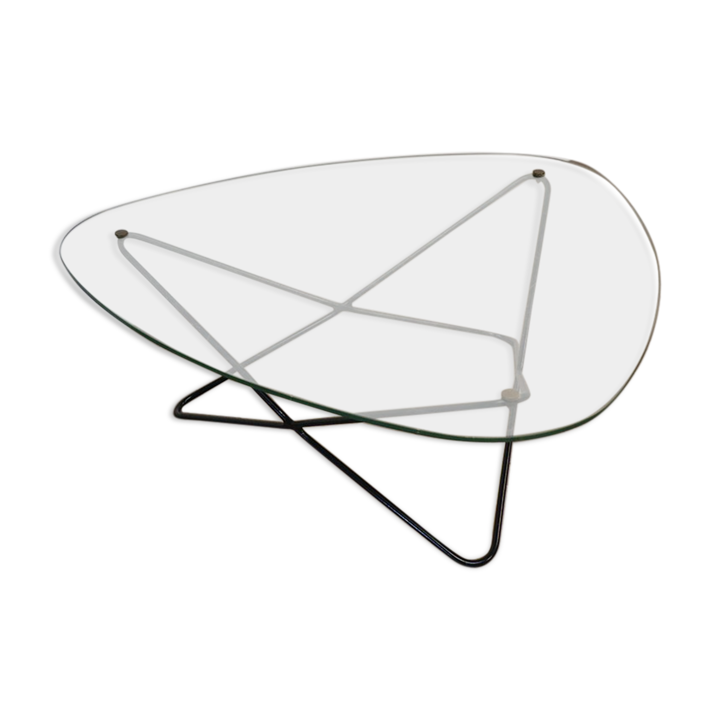 Table basse vintage « Jasmin » de Florent Lasbleiz pour Airborne 1950