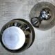 70s silver metal pear-shaped ice bucket