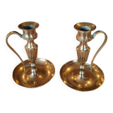 Brass candlesticks