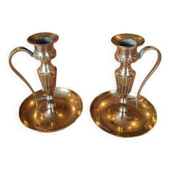 Brass candlesticks