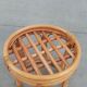 Tabouret en bambou et rotin