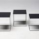 Tables gigognes PK71 de Poul Kjærholm pour E. Kold Christensen, début de la production de 1960