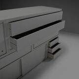 Rare 'Kaidan' cabinet by Kazuhide Takahama for Gavina, Italy 1960s