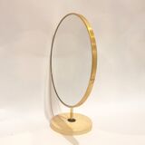 Golden table mirror