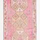 Soft Pink Turkish Vintage Runner Rug, 93x335Cm