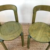 Set of 2 Bruno Rey design chairs