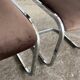 Paire de chaises chromées vintage 1970