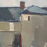 Original Swedish Oil on Canvas – “Sage House” by Gustav‑Adolf Johansson – Signed – Vintage & Framed