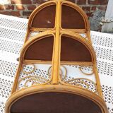 Rattan wall shelf