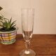 Champagne glass with floral border