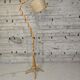 Lampadaire vintage en rotin