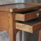 Vintage bedside table, bedside table with 2 drawers, side table, Louis XV.