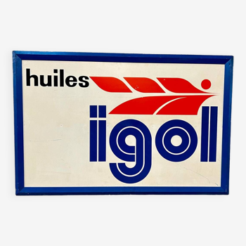 Panneau publicitaire Huile Igol