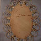 Rattan mirror