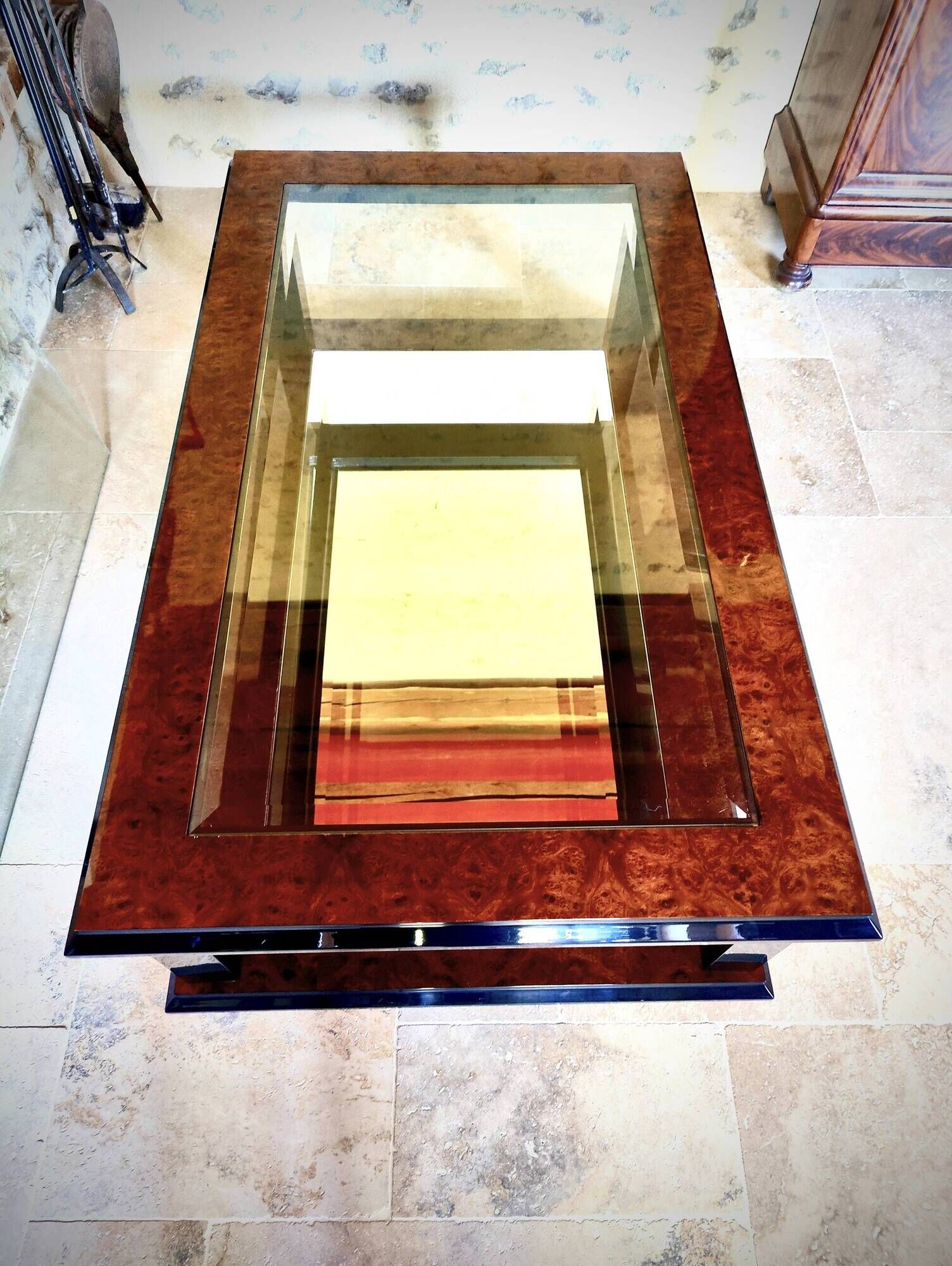 Lot de 2 tables basses style art deco