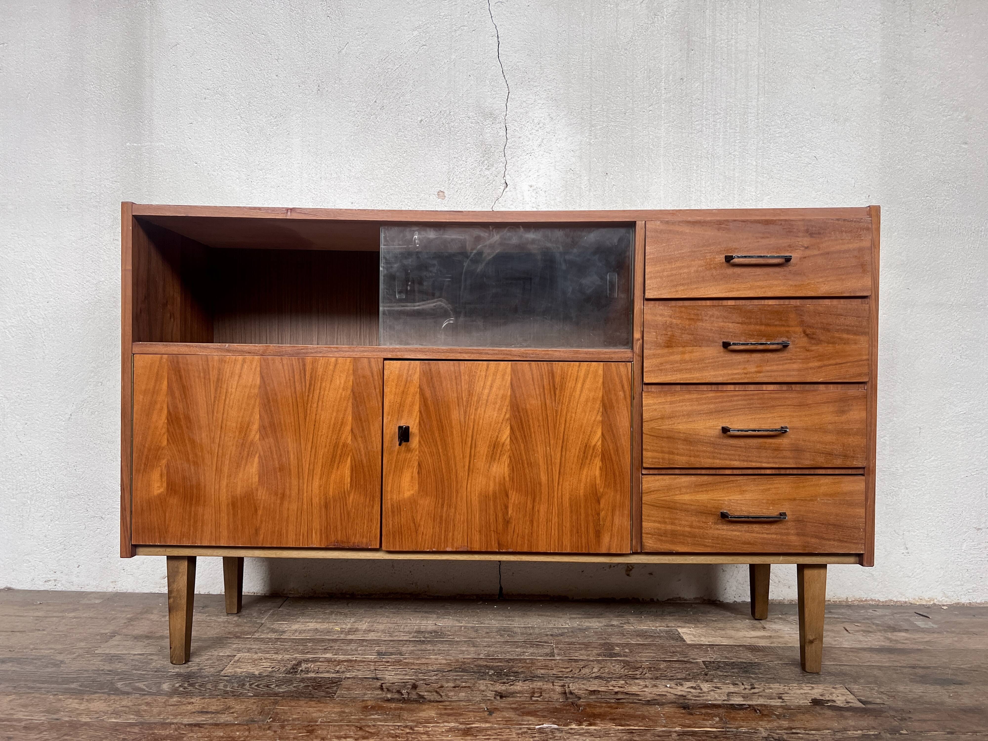 Vintage TV / hi-fi cabinet sideboard - 50/60 - Scandinavian style