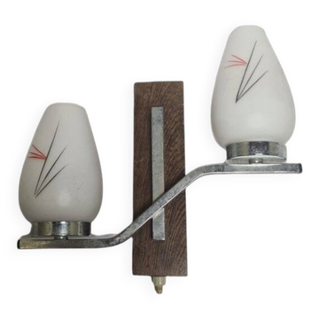 Art Deco two-armed sconces, Belgium, 1950s